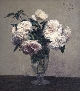 Henri Fantin-Latour Vase des roses oil on canvas